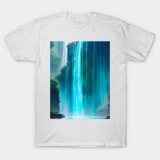 Blue fine-art turquoise artwork T-Shirt